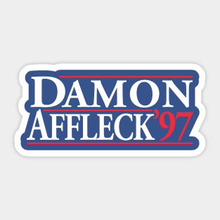 Damon & Affleck campaign Sticker